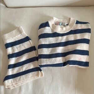 Free People Striped Sweater Set